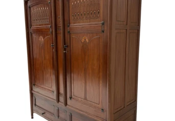 Arts & Crafts Armoire or Wardrobe by Jac. van den Bosch for 't Binnenhuis, 1910